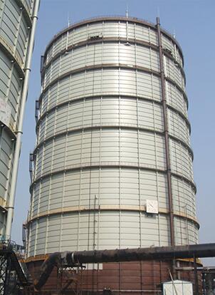 重庆钢厂30万方新型干式煤气柜